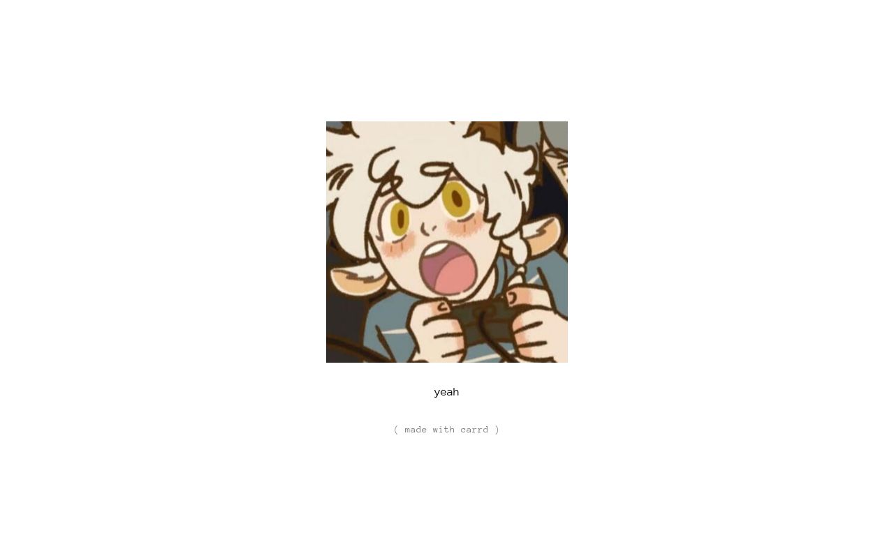 Carrd profile picture for @holt